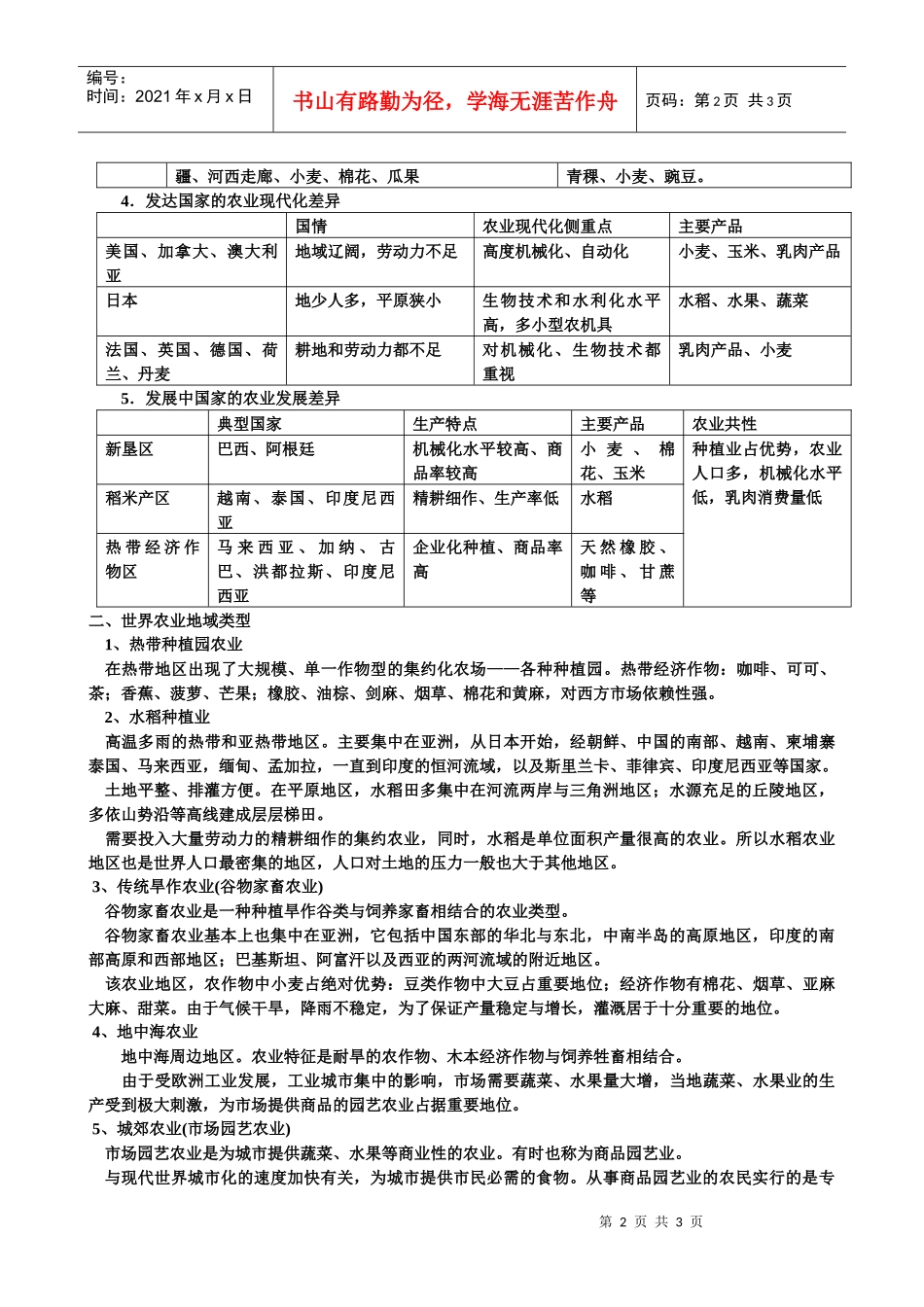 世界农业地域类型_第2页
