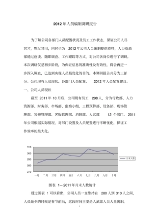 人员编制调研报告