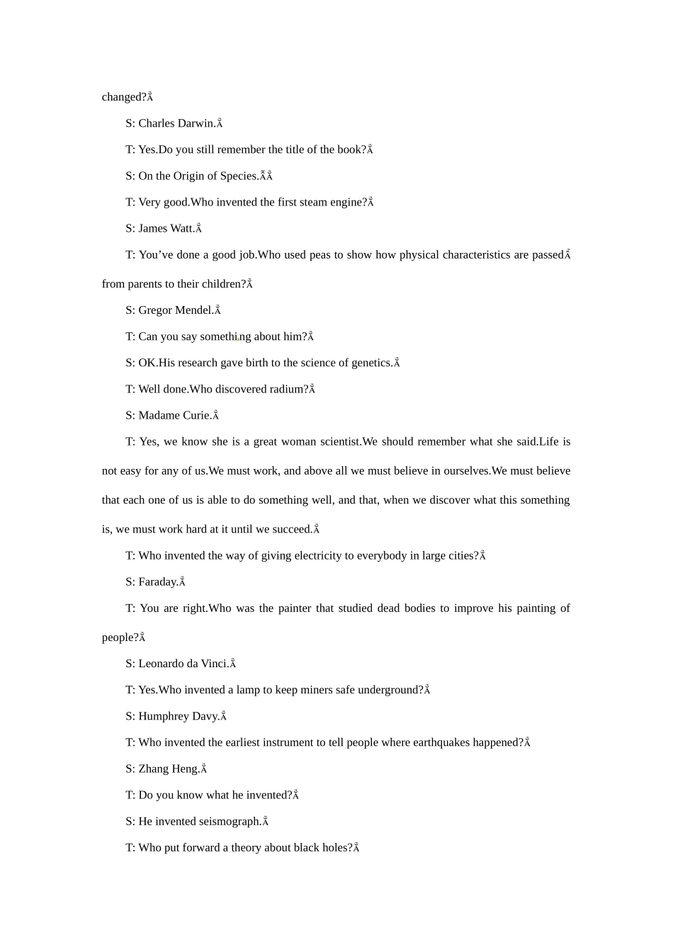 高中英语 Unit 1　Great scientists Period 1） (1)优秀教案 新人教版必修5_第3页