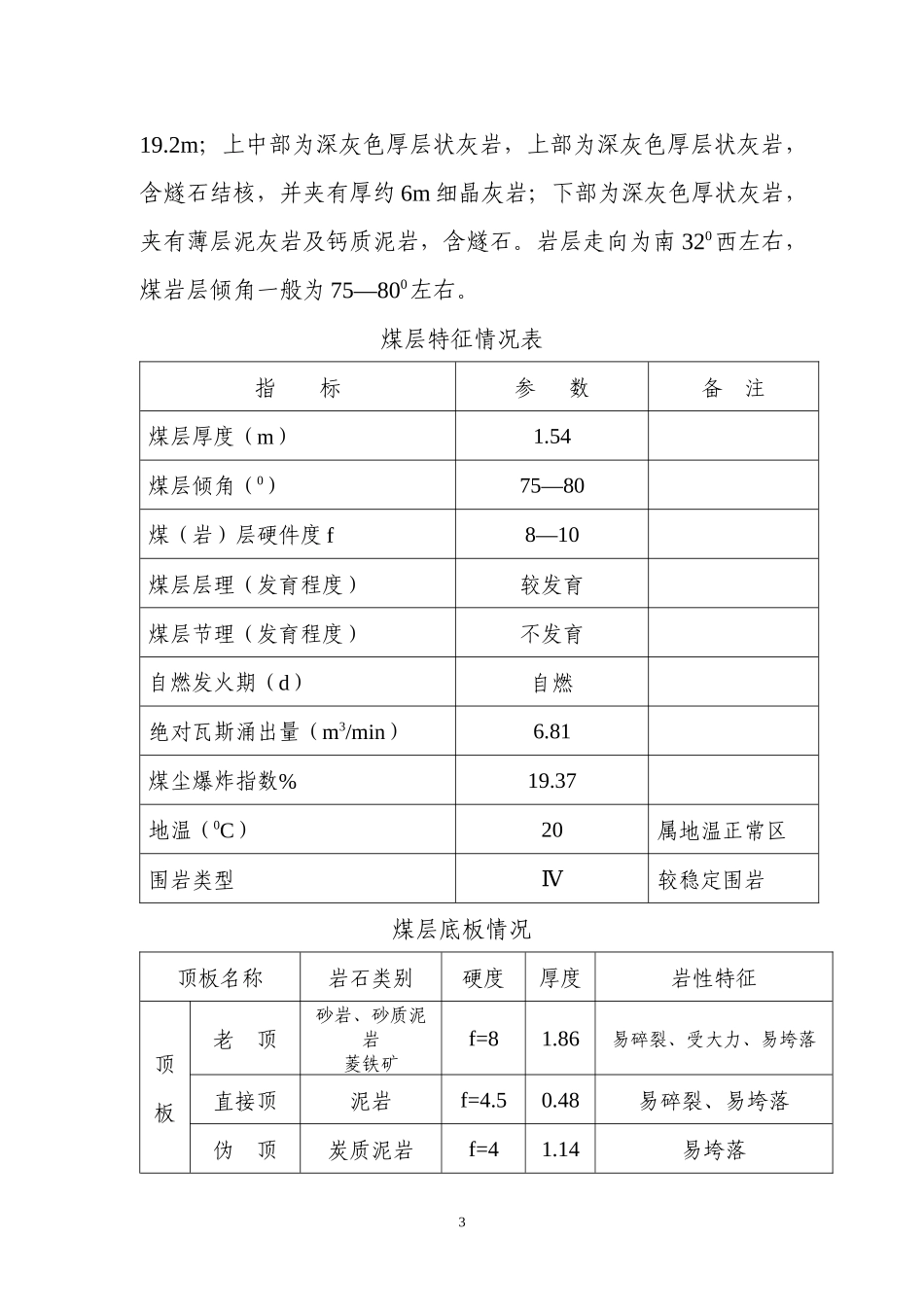 390水平岩石运输巷掘进工作面安全技术措施_第3页