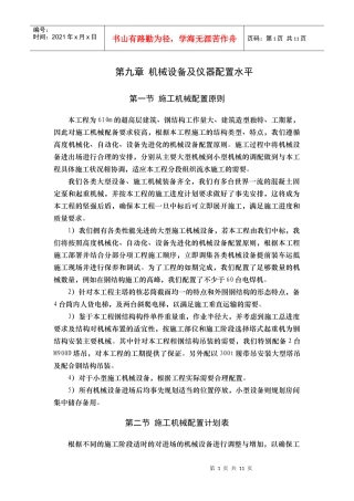 20主要机械设备