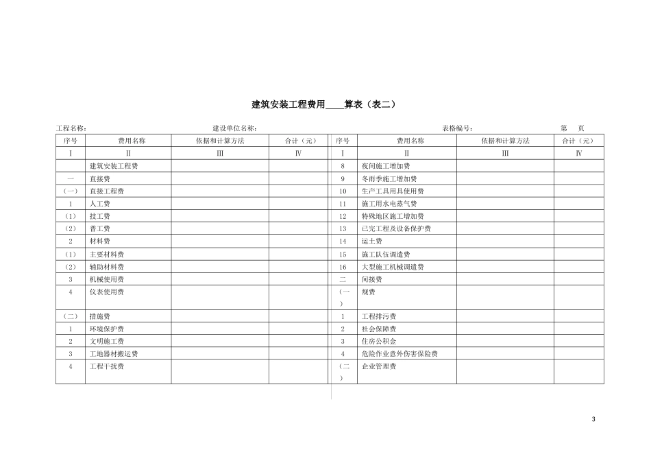 (新)通信建设工程概算、预算表_第3页