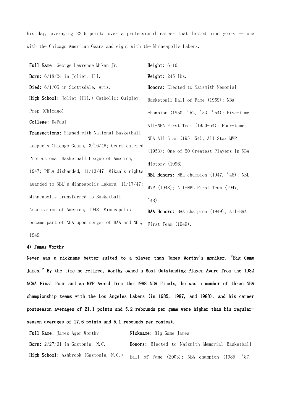 高中英语 Module 1 Basketball-Section 1 Background readings素材 外研版选修7_第3页