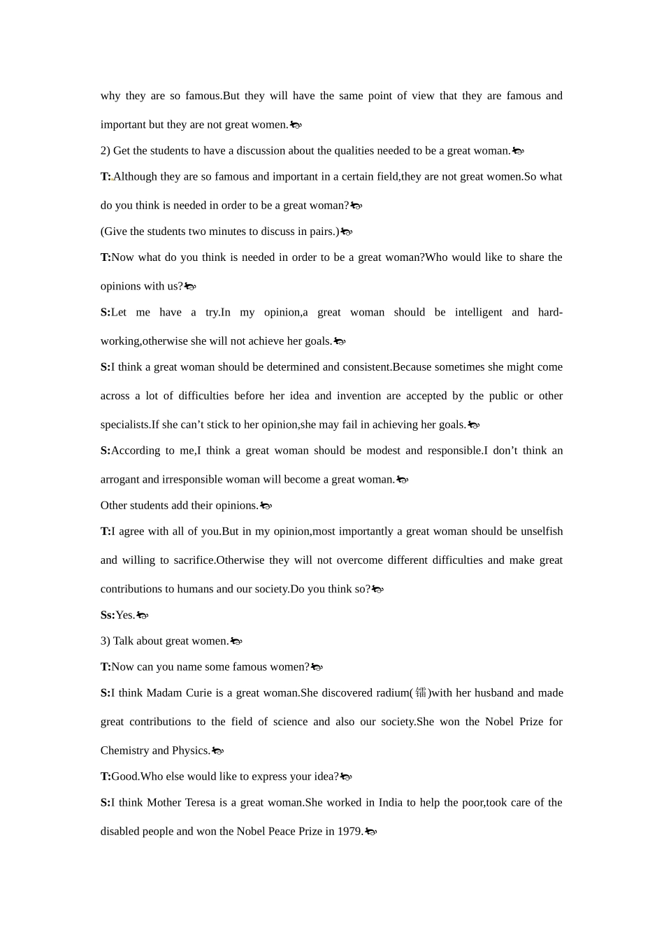 高中英语 Period 1　Reading（Unit 1 Women of achievement）优秀教案 新人教版必修4_第3页