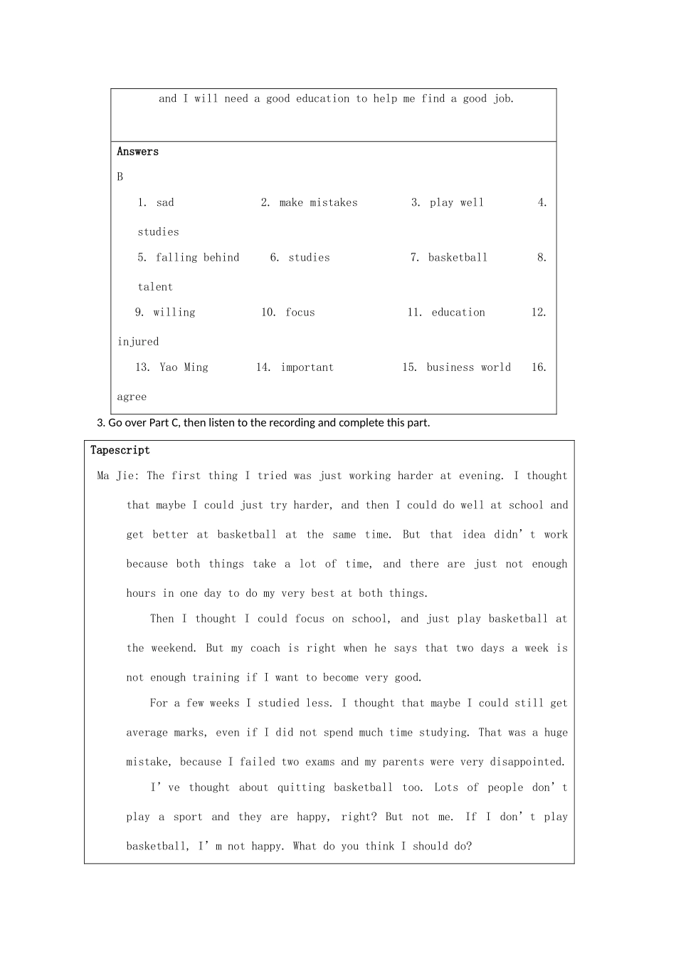 高中英语 Unit 2《What is happiness to you-task》教案1 牛津译林版选修6_第3页