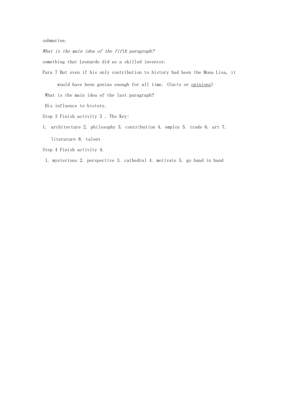 高中英语 Module 2 Reading and Vocabulary教案 外研版选修8_第3页