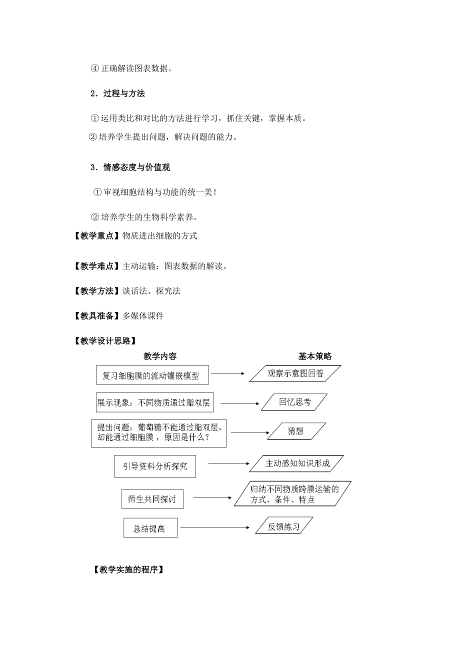 高中生物 《物质跨膜运输的方式》教案2 新人教版必修1_第2页