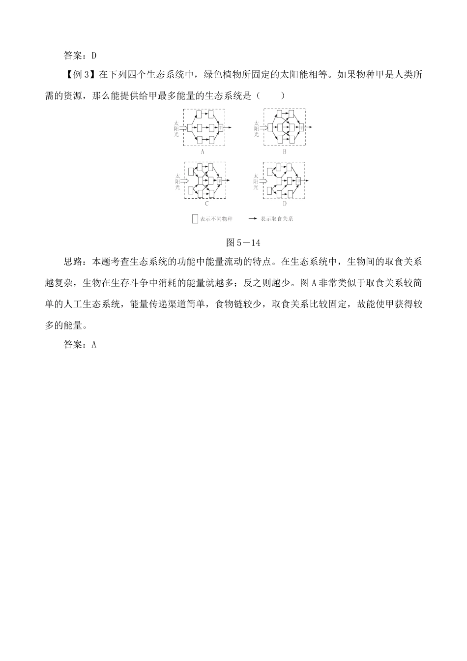 高中生物生态系统的能量流动 思考过程 新课标 人教版 必修3_第3页