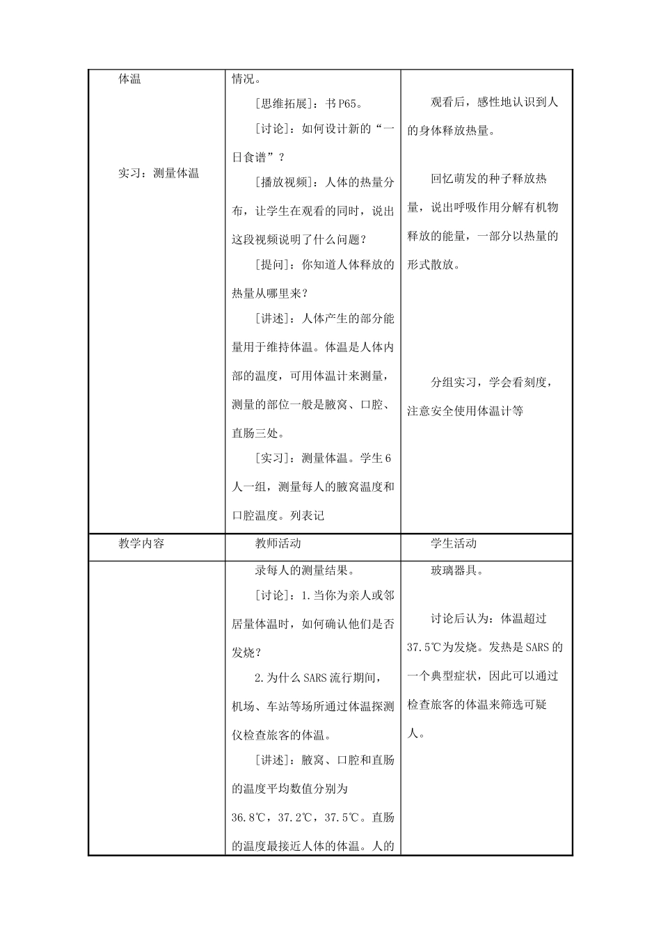 七年级生物下册 第十章 第五节 人体能量的供给教案3 （新版）苏教版_第3页