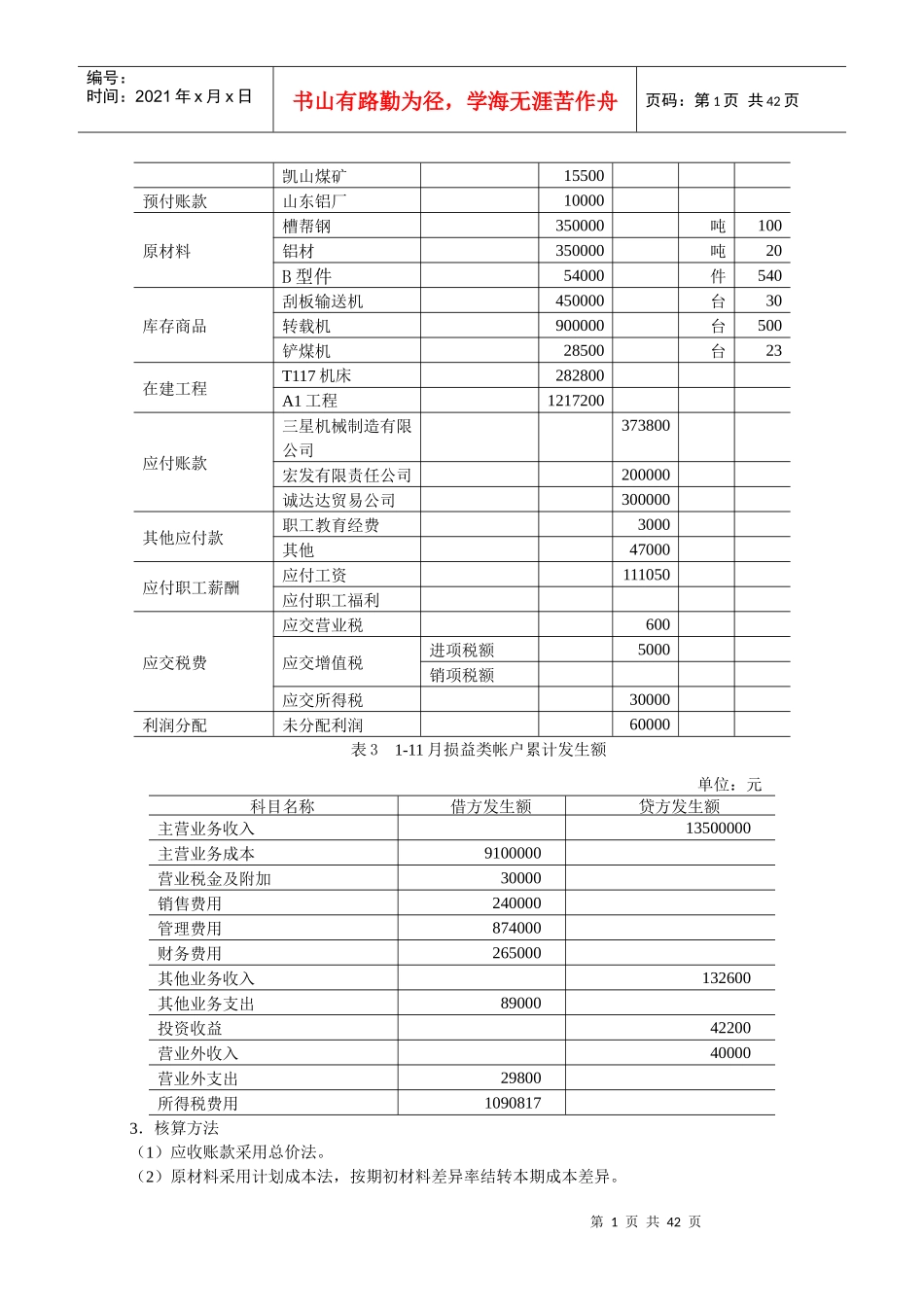 会计实习资料-长城机械有限责任公司(DOC 39页)_第2页
