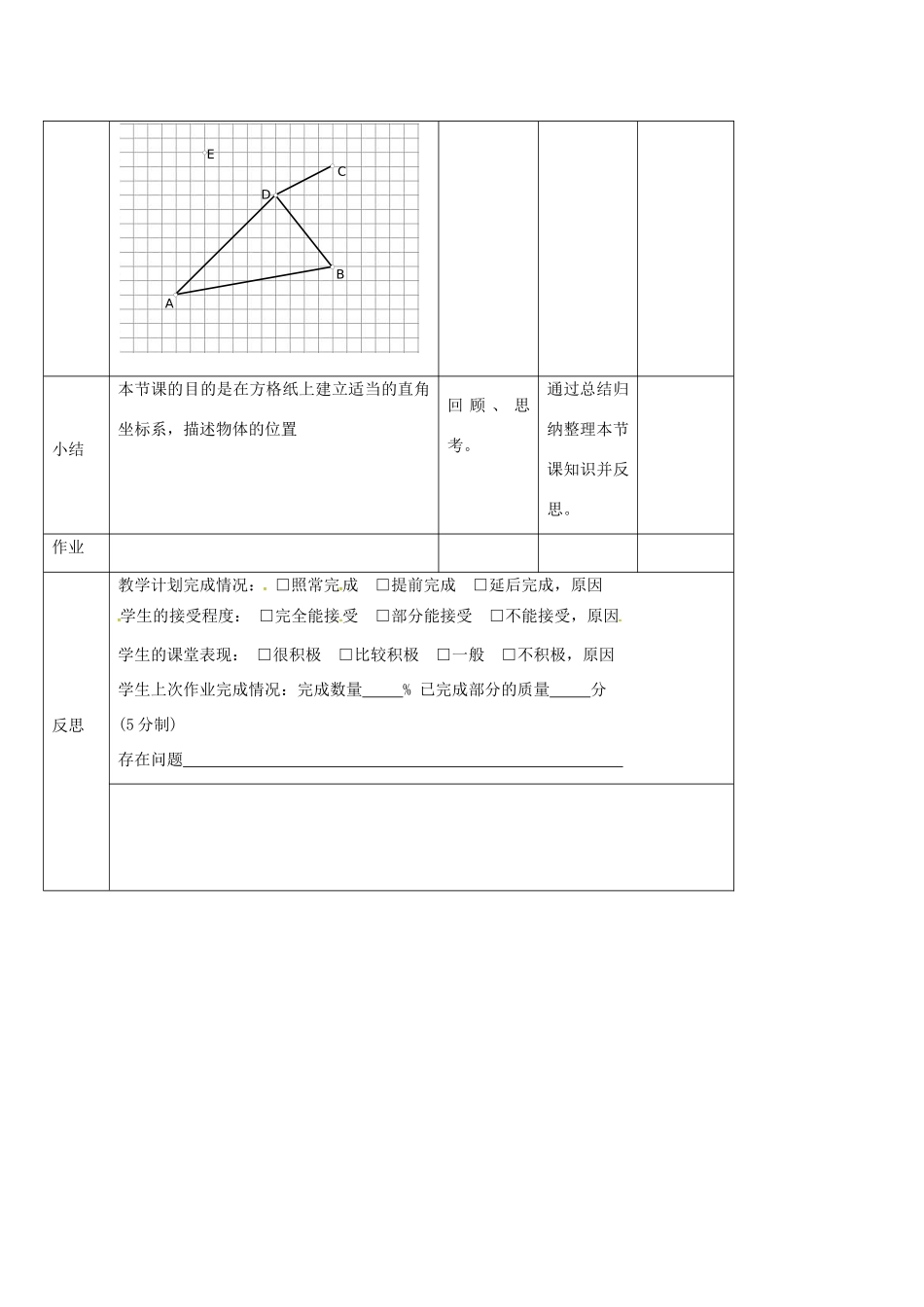 七年级数学上册 5.2 平面直角坐标系教案3 鲁教版五四制-鲁教版五四制初中七年级上册数学教案_第3页