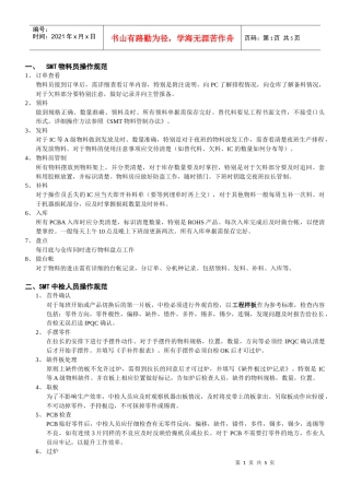 SMT岗位操作规范2