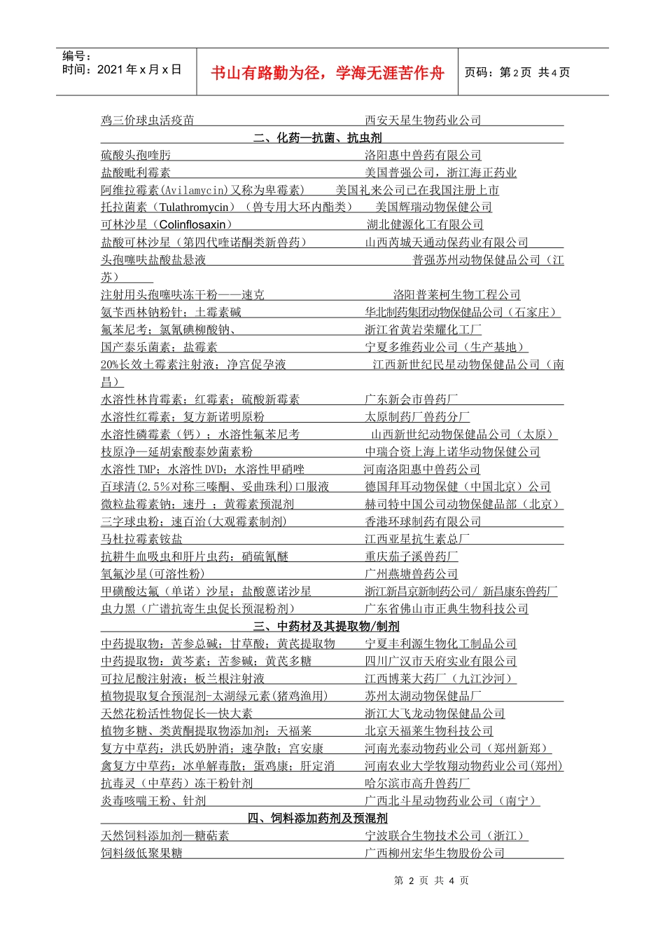 企业与新产品名录-南宁兽药科技网（昵称：南宁-朱槿网）_第2页
