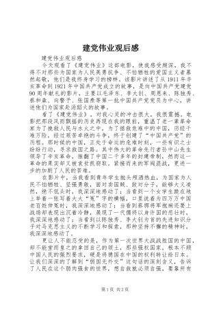 建党伟业观后感 (21)