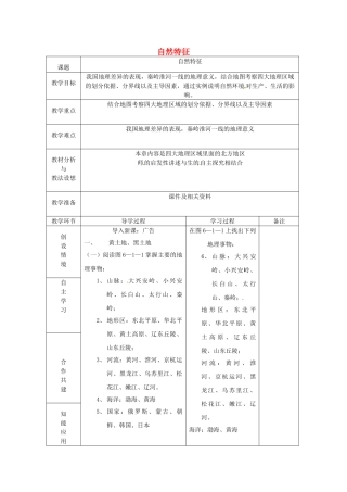 山东省临沂市蒙阴县第四中学八年级地理会考复习 自然特征（第2课时）教案 新人教版