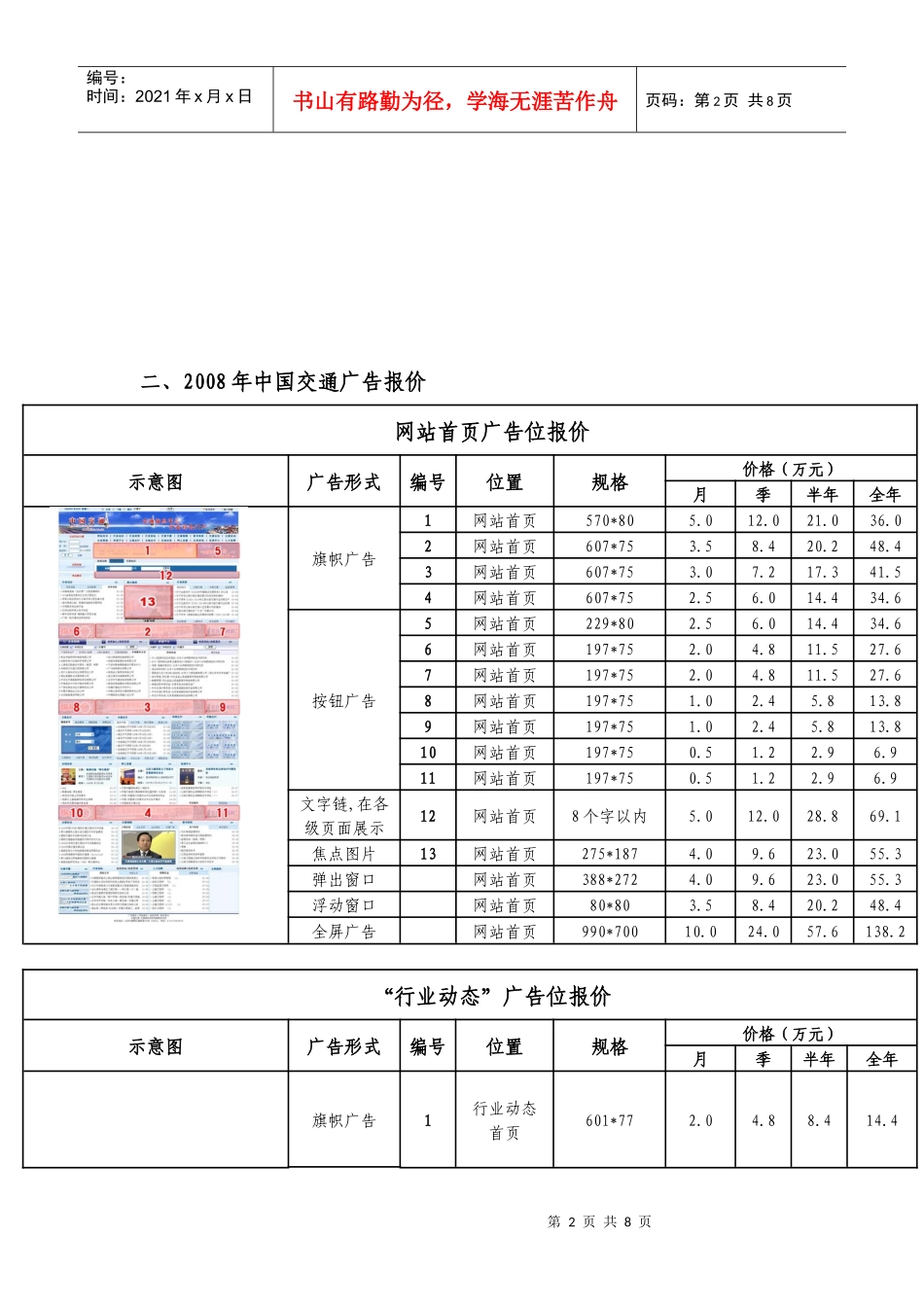 一、“中国交通”简介“中国交通”网站是由交通部科学研究院主_第2页