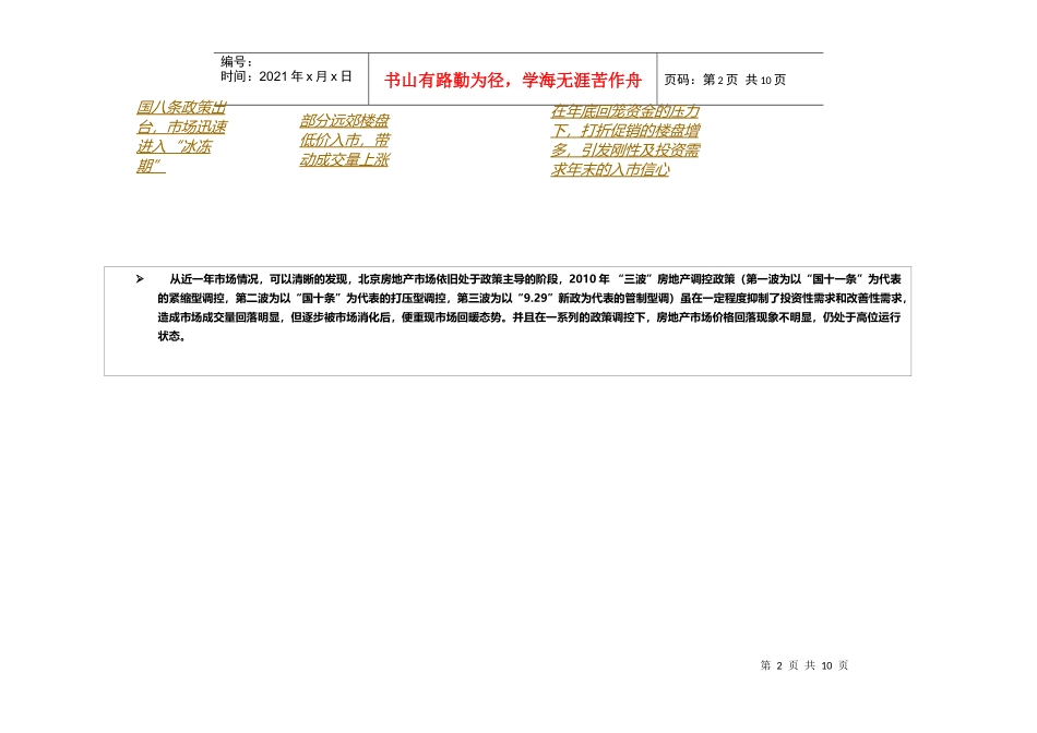 北京商品住宅成交市场_第2页