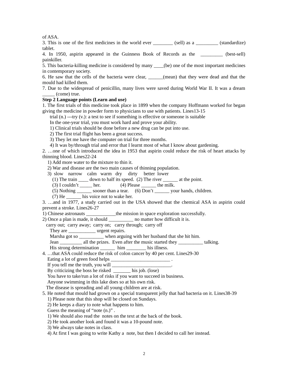高2-7模块2单元 period 2 language items_第2页