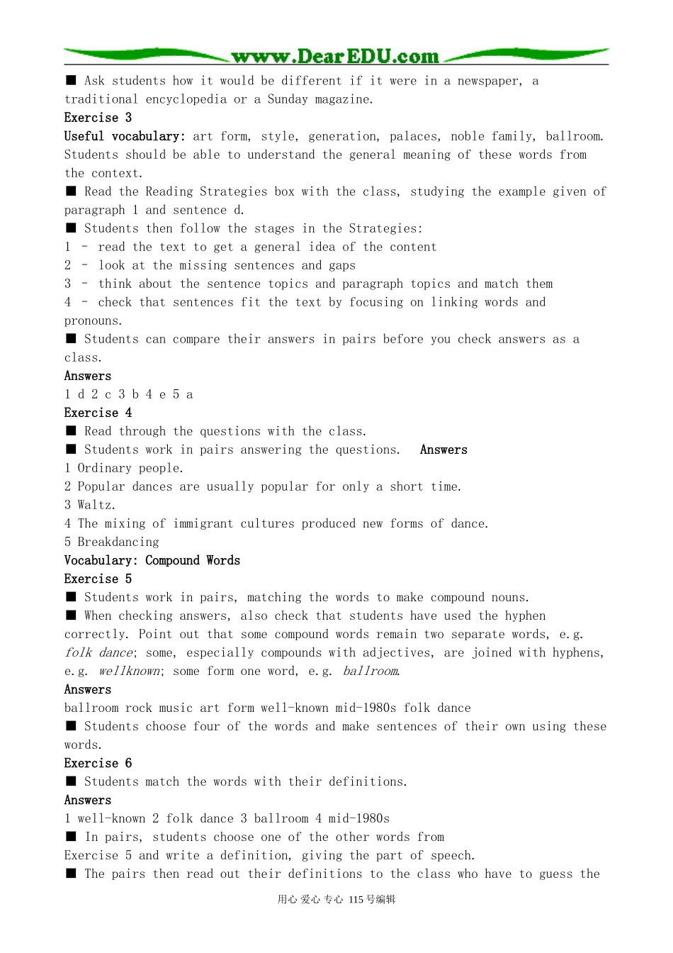 北师大版高中英语必修2U5 Rhythm--Lesson 4 Let’s Dance_第2页