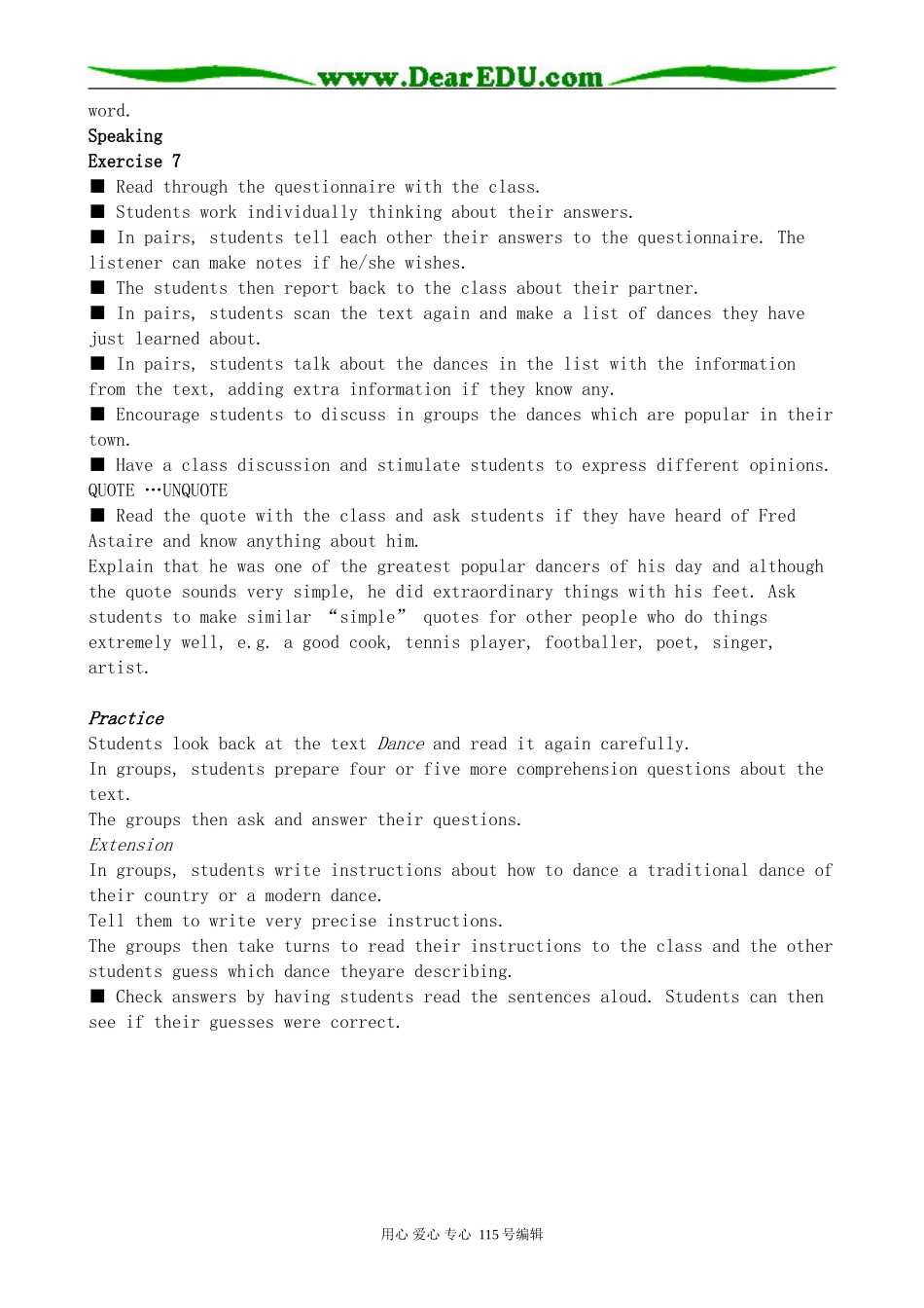 北师大版高中英语必修2U5 Rhythm--Lesson 4 Let’s Dance_第3页