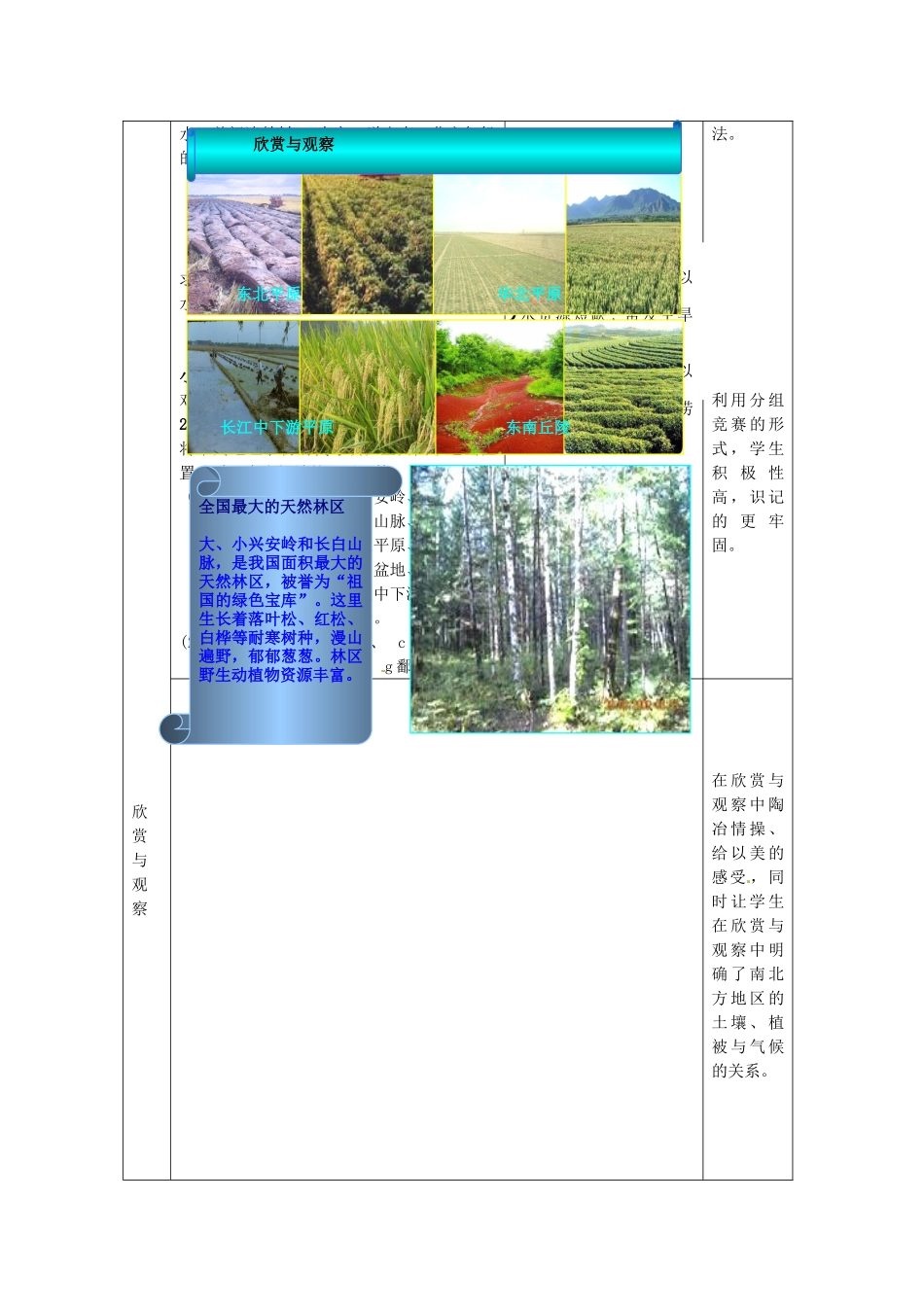 山东省枣庄市第四十二中学八年级地理《北方地区和南方地区（第一课时）》教案_第3页