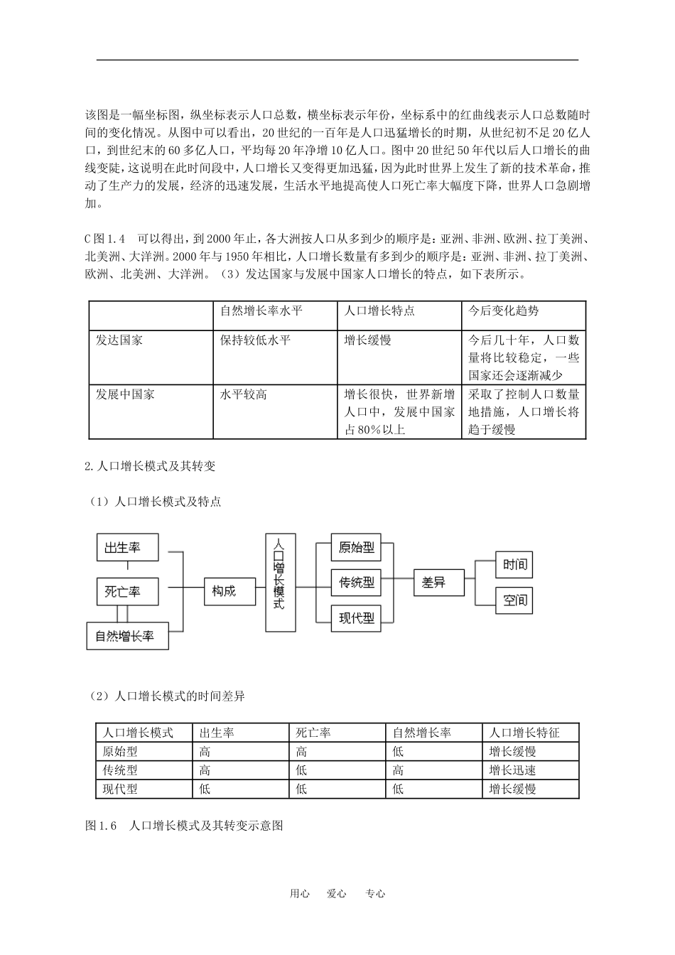 地理：1.1《人口的数量变化》教案（新人教版必修2）_第2页