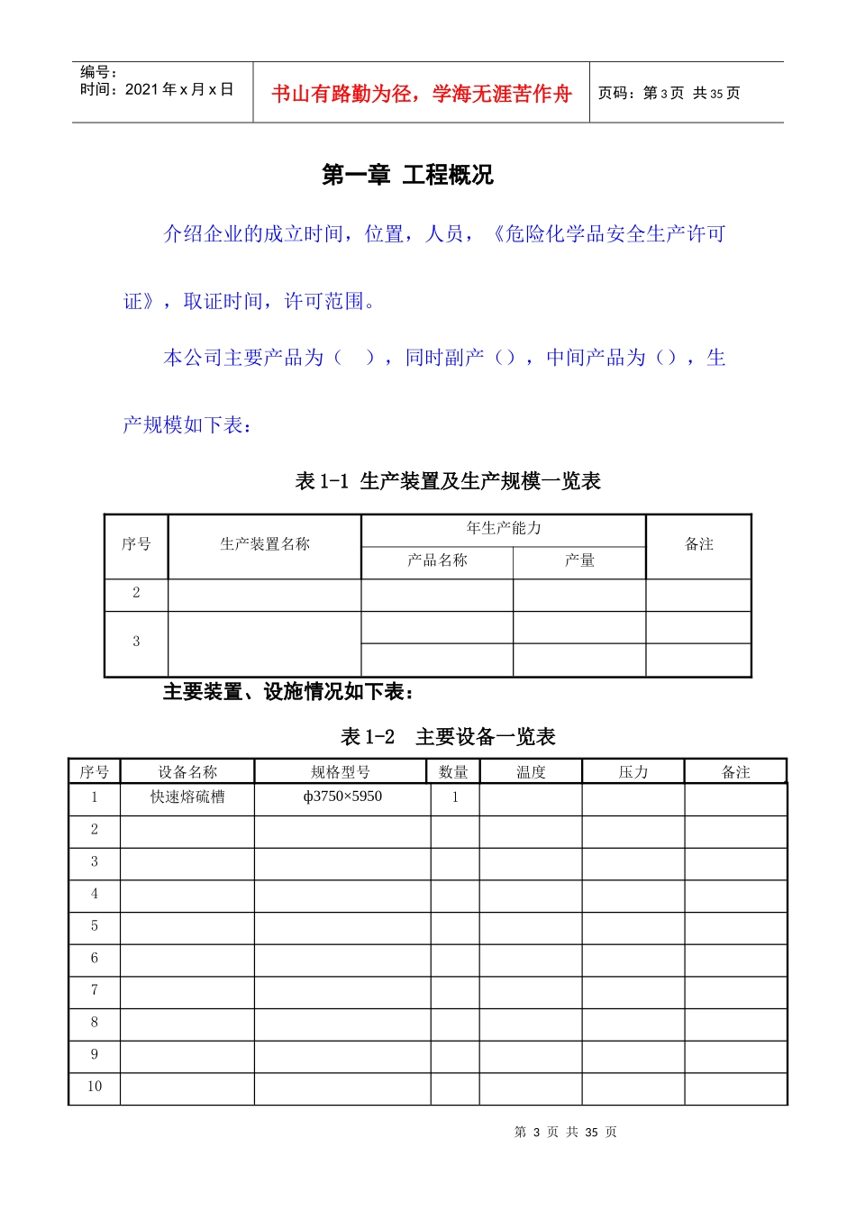 化工项目试生产方案模版_第3页