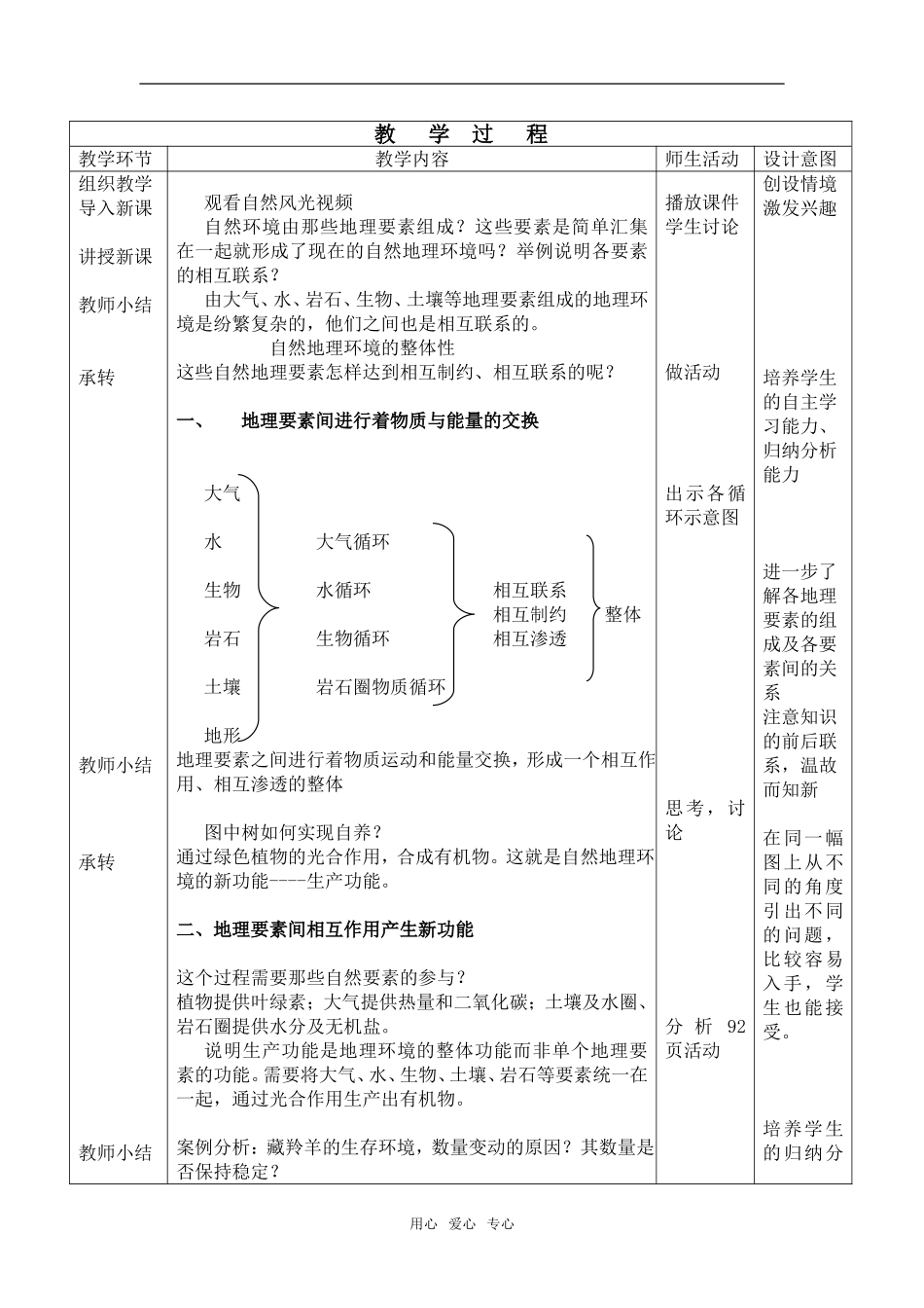 高中地理5.2自然地理环境的差异性教案2人教版必修1_第2页