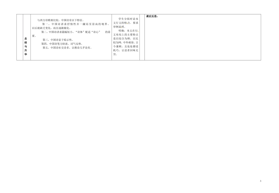 甘肃省金昌市第一中学高中语文《谈中国诗》学案1 新人教版必修5_第3页