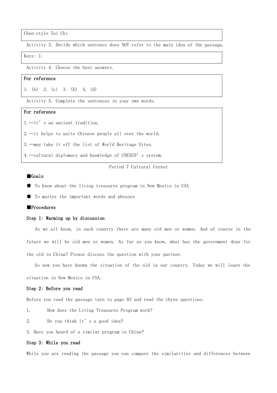 高中英语 Module 6 The World’s Cultural Heritage-(Period 6-7)素材 外研版选修7_第2页
