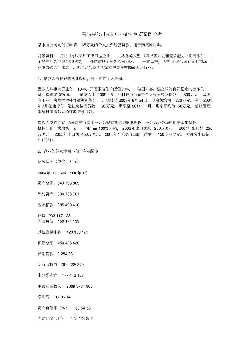 中小企业融资案例汇总_第2页