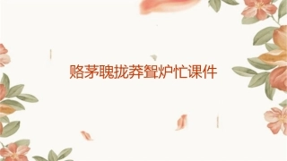 赂茅聭拢莽聟炉忙课件