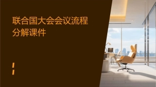 联合国大会会议流程分解课件