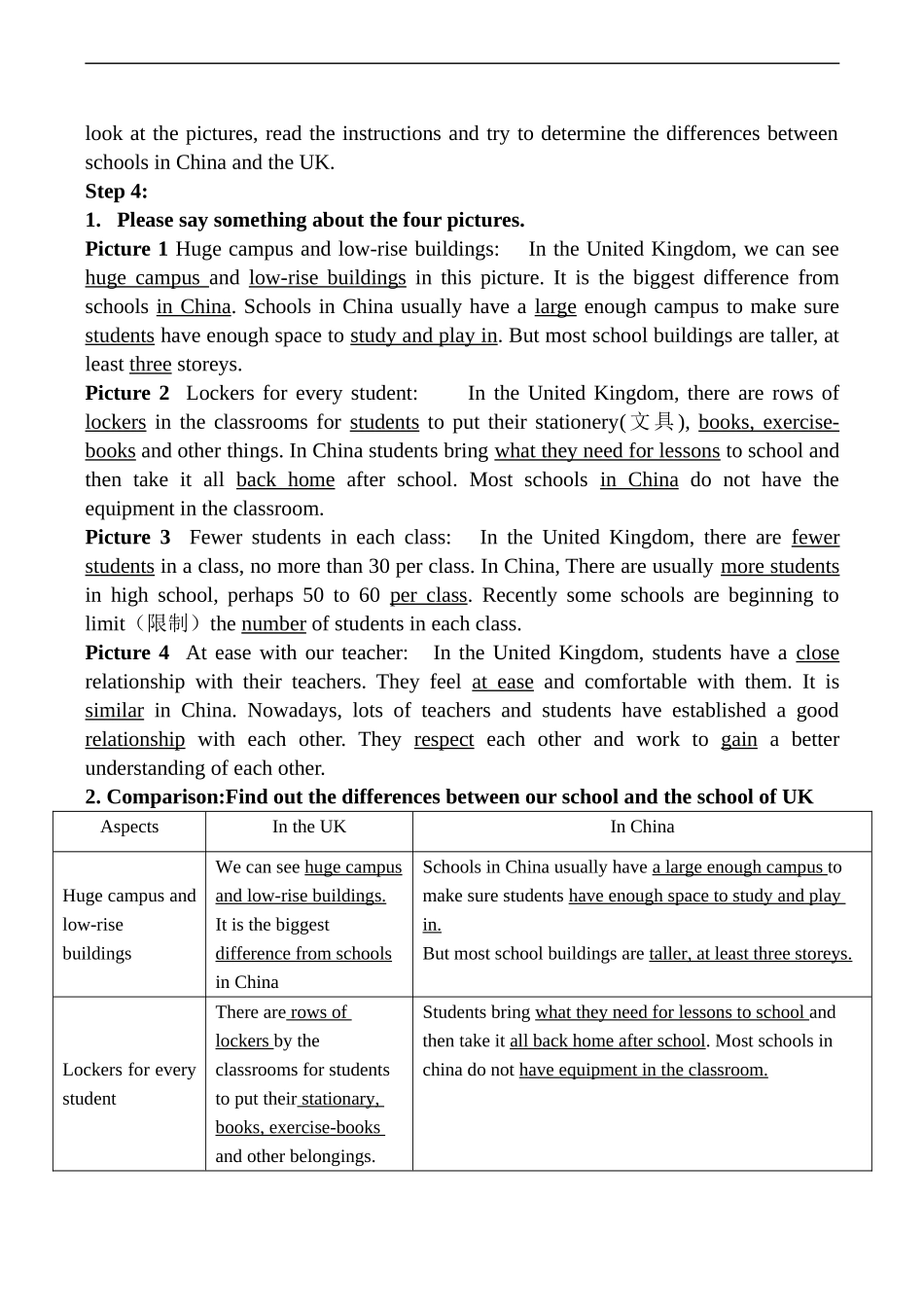 高一英语 Module 1 Unit 1 School life-Welcome to the unit 教案_第2页