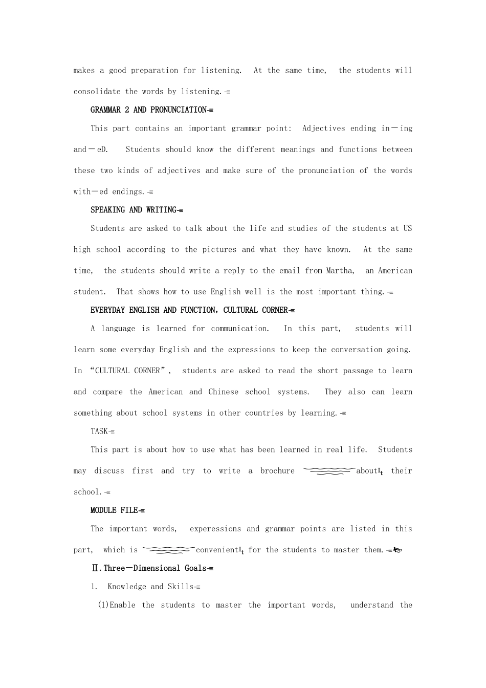 高中英语 Module 1 1st period教案 外研版必修1_第2页