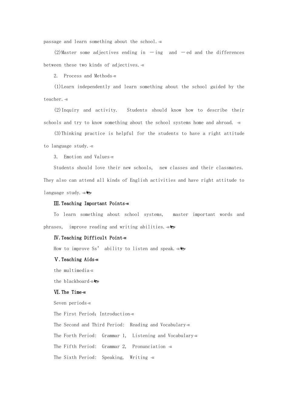 高中英语 Module 1 1st period教案 外研版必修1_第3页