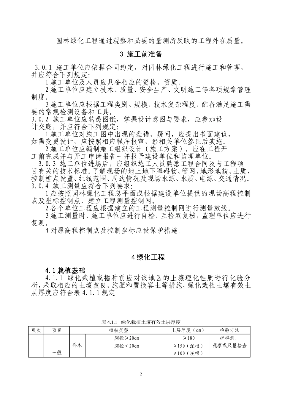 CJJ82-XXXX园林绿化工程施工及验收规范(DOC65页)_第2页