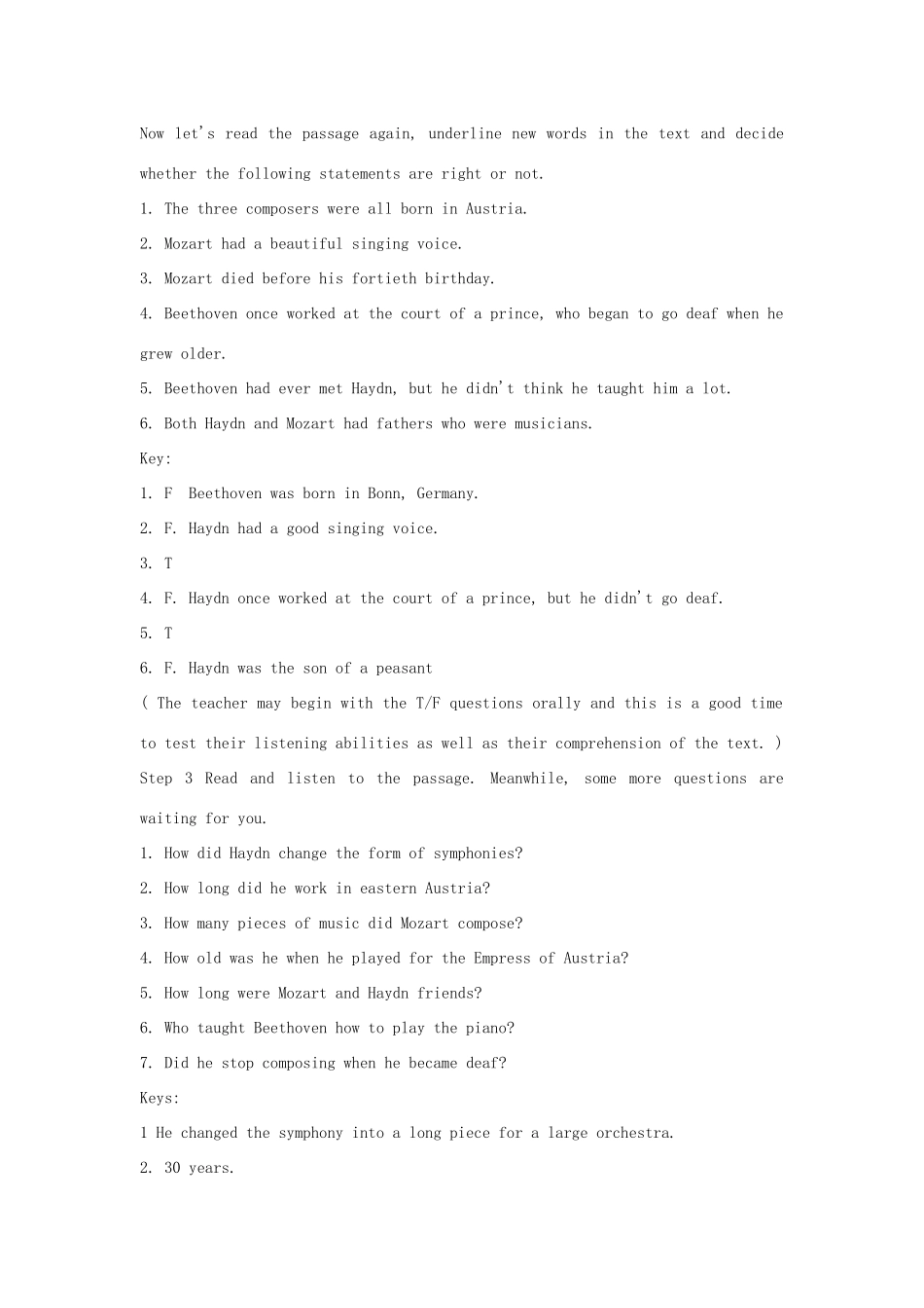 高一英语 module3 Reading and vocabulary教案 外研版必修2_第2页