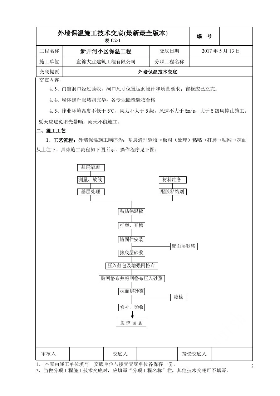 外墙保温施工技术交底(最新最全版本)_第2页