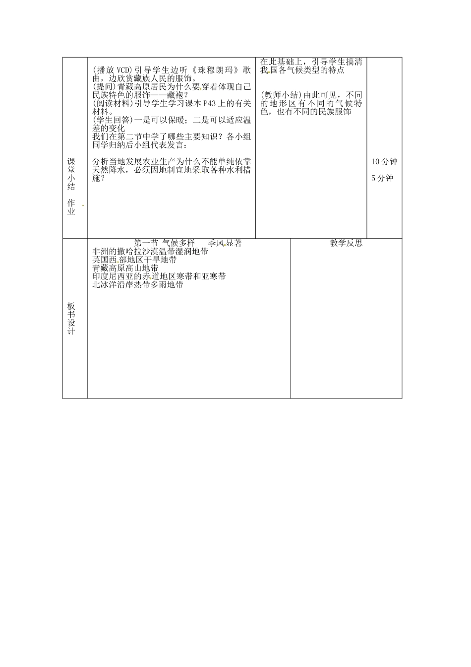 辽宁省凌海市石山初级中学八年级地理上册《2.2 气候多样》教案（4） 人教新课标版_第2页
