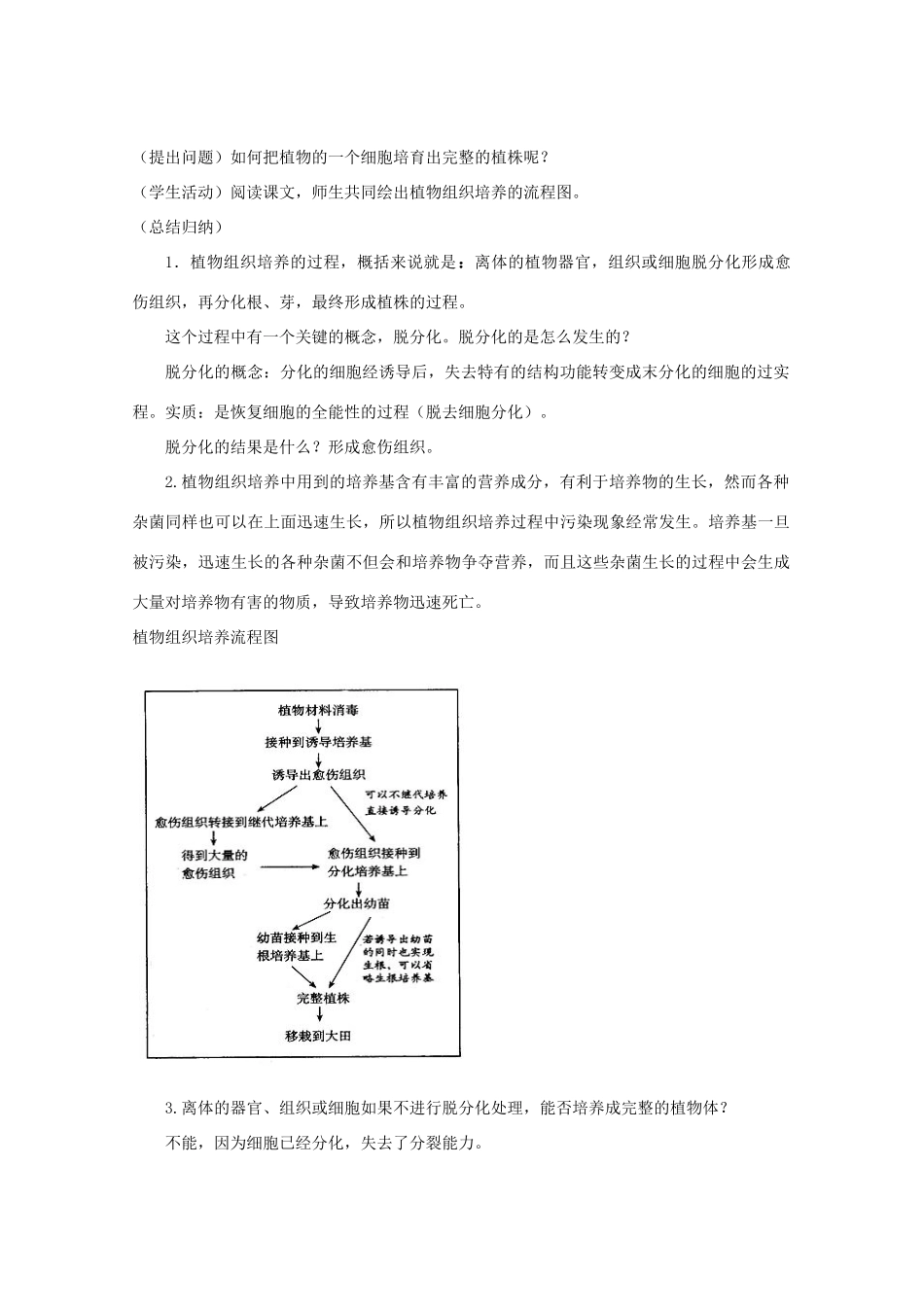 高中生物 2.2植物的克隆教案 浙科版选修3-浙科版高二选修3生物教案_第2页