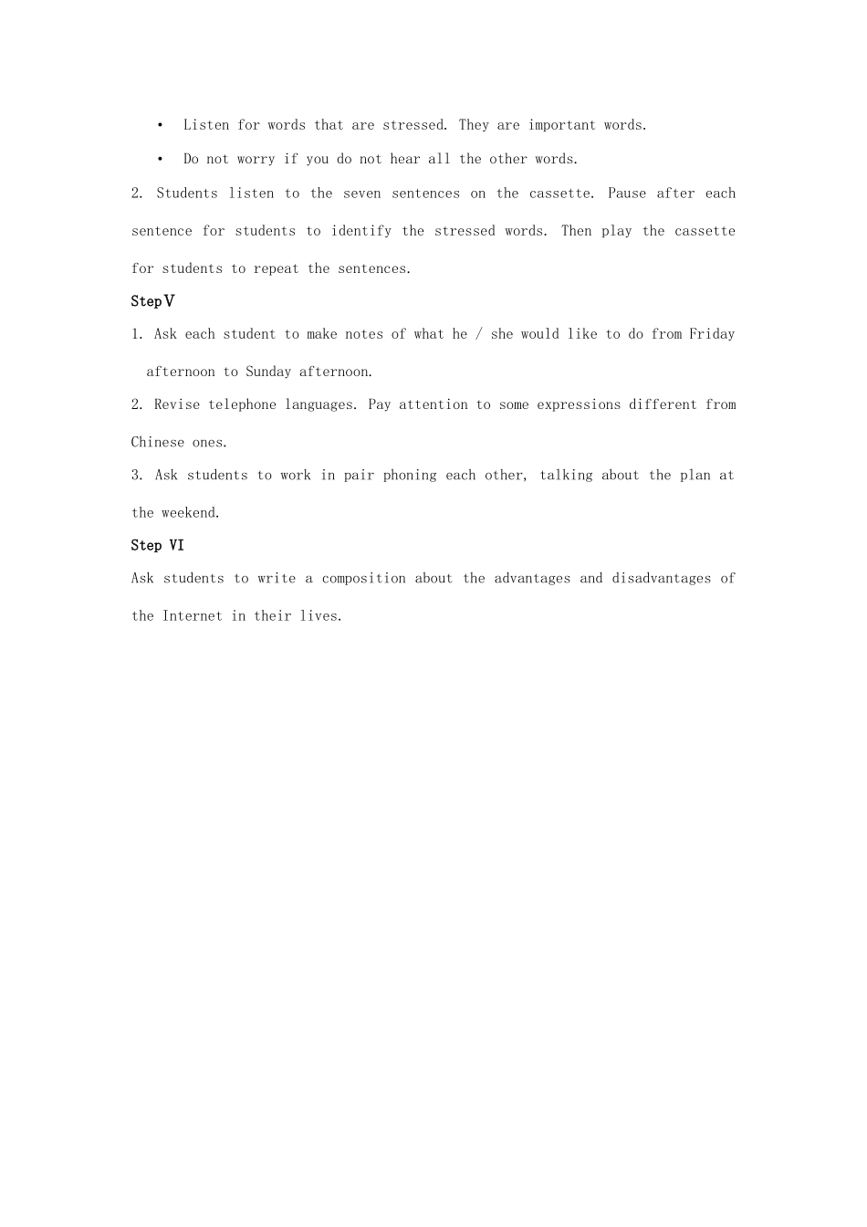 北京市房山区周口店中学高中英语《Unit 4 Cyberspace-Lesson 2》教案 北师大版必修1_第2页