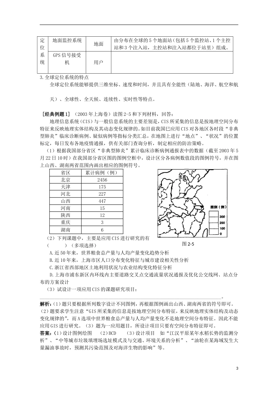 高中地理 2.2 现代化技术在国土整治中的应用教案 人教版选修2_第3页