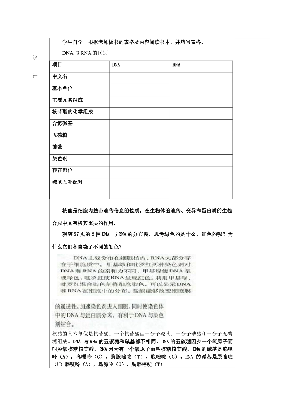 高中生物 《遗传信息的携带者——核酸》教案5 新人教版必修1_第2页