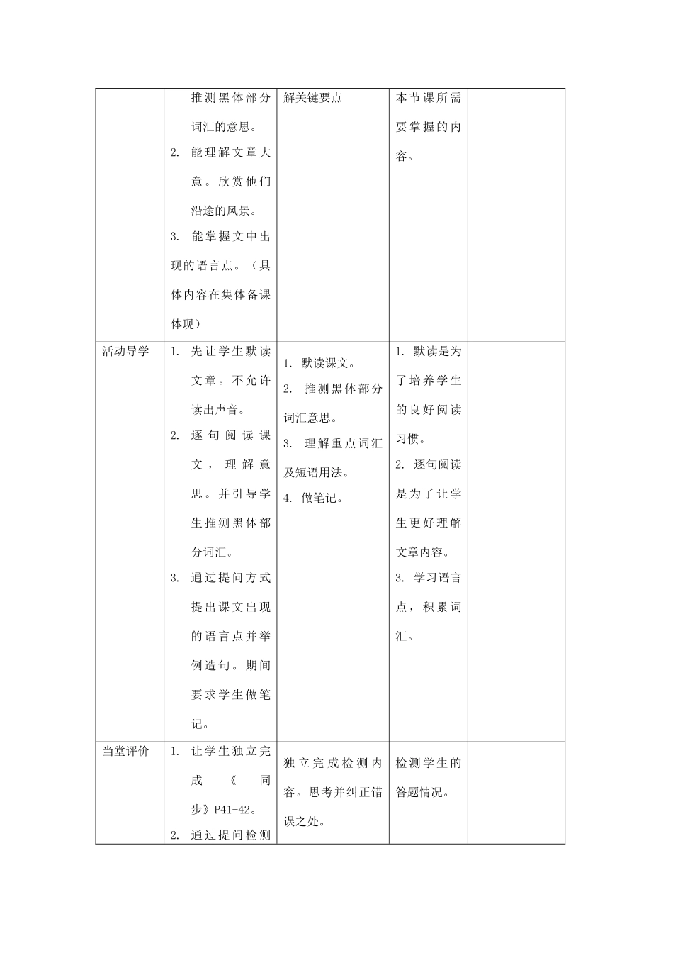 高中英语 Unit3 Travel journal using language教案 新人教版必修1-新人教版高一必修1英语教案_第2页