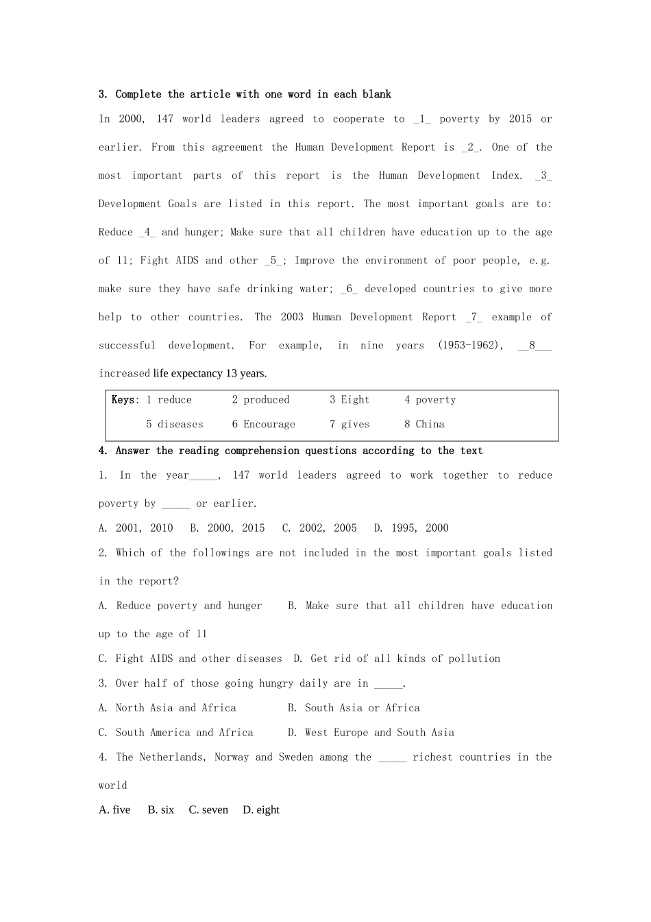 高一英语 模块2 课文教案 外研版必修3_第3页