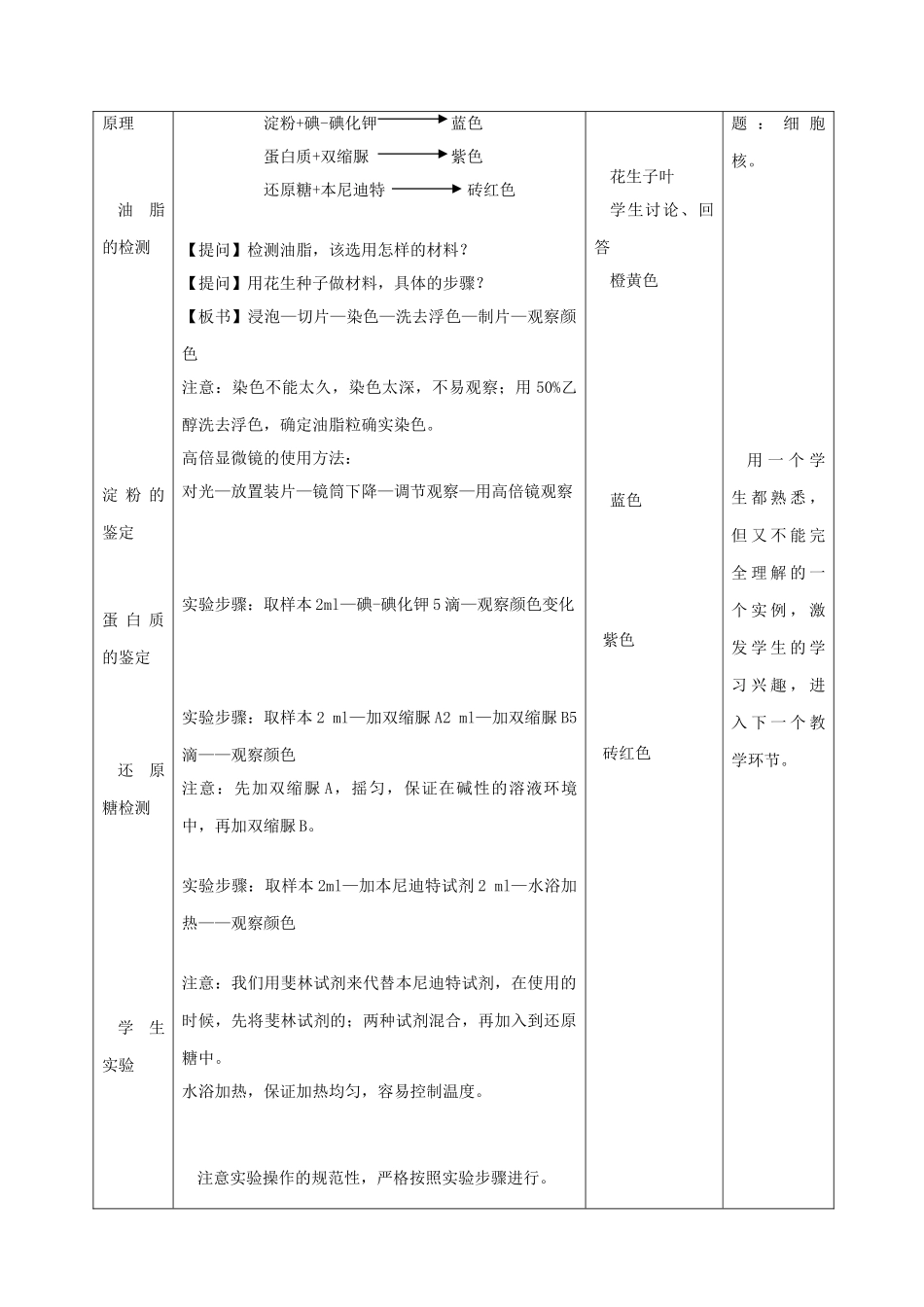 高中生物《细胞与分子》教案1 浙教版必修1_第2页