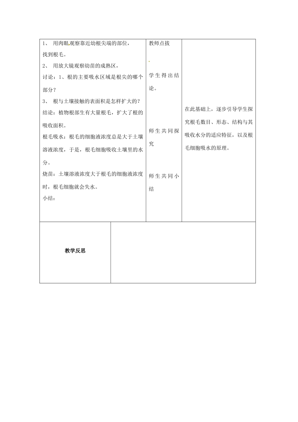 七年级生物上册 5.3 吸收作用教案2 北师大版-北师大版初中七年级上册生物教案_第2页