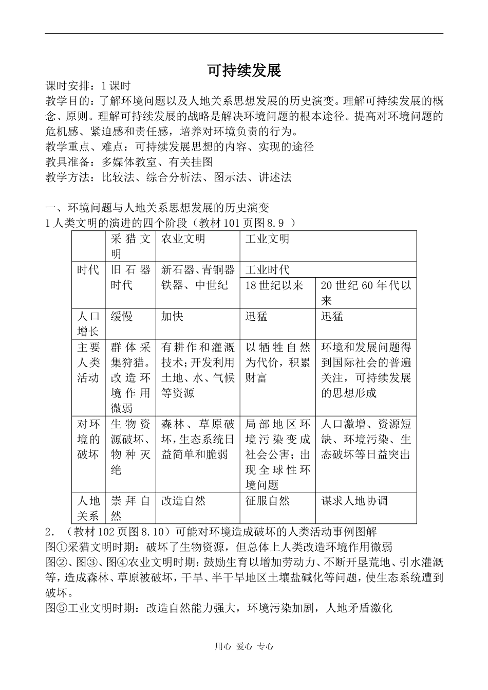 高中地理可持续发展旧人教必修下册_第1页