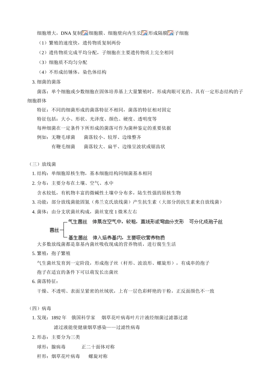 高三生物新课 第五章 微生物与发酵工程第一节 微生物的类群 人教版_第3页